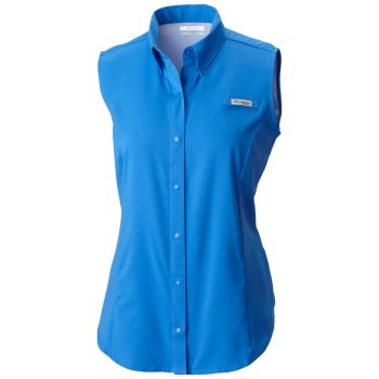 Columbia PFG Tamiami Sleeveless, Camisa Azules Para Mujer | 890761-HXJ